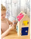 Jucărie din lemn Small Foot - Casa cu încuietori - 10t