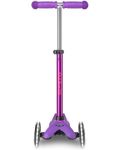 Trotinetă pentru copii  Micro - Mini Deluxe LED, Purple Pink - 3t