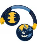Căști pentru copii Lexibook - Batman HPBT010BAT, wireless, albastru  - 3t