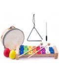 Set muzical pentru copii Woody - Instrumente din lemn  - 1t