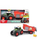 Jucarie Dickie Toys - Tractor cu remorca, remorca agricola Fendt - 1t