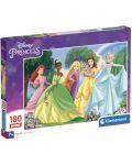 Puzzle pentru copii Clementoni din 180 piese - Prințese Disney - 1t