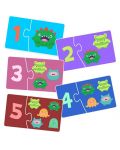 Neobebek Puzzle educațional pentru copii - Monștrii dulci - 2t