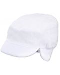 Pălărie de vară pentru copii cu protecție UV 50+ Sterntaler - 49 cm, 12-18 luni, albă - 1t