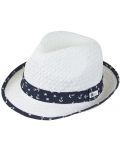 Pălărie de paie pentru copii Sterntaler - 51 cm, 18-24 luni, albă - 1t