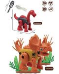 Set pe asamblare pentru copii Raya Toys -  Dinozauri, 2 piese, cu unealta - 2t