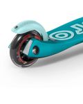 Scooter pentru copii Micro - Mini Deluxe LED, Aqua - 4t