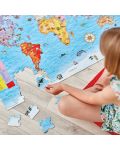 Puzzle pentru copii Orchard Toys - Harta lumii, 150 piese - 3t