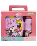 Set pentru copii Stor - Minnie Mouse, sticlă și cutie pentru mâncare - 2t