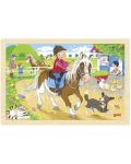 Puzzle pentru copii Goki - Pony Farm, 24 de piese - 1t