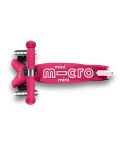 Trotineta pentru copii 3 în 1 Micro - Mini Deluxe Plus LED, Pink - 6t