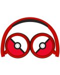 Căști pentru copii OTL Technologies - Pokemon Pokeball, roşie - 4t