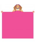 Pătură pentru copii cu glugă 3D Sonne - Sky Paw Patrol, 110 x 140 cm, roz - 1t