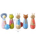Bowling din lemn pentru copii Orange Tree Toys Peter Rabbit - 3t