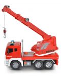 Jucărie pentru copii Moni Toys - Camion cu macara și cârlig, roșu, 1:12 - 3t