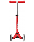 Scooter pentru copii Micro - Mini Deluxe LED, Red - 3t