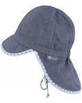 Pălărie pentru copii cu protecţie UV 50+ Sterntaler - Cu placa de gat, 43 cm, 5-6 luni - 2t