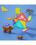 Joc inteligent pentru copii Hola toys Educational - Tangram magnetic, Animale - 5t