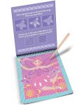 Caiet de desen de călătorie pentru copii Melissa & Doug  -personaje de basm, Scratch art - 3t