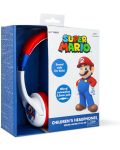 Căști pentru copii OTL Technologies - Super Mario SM1107, multicolore - 2t