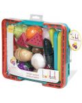 Set pentru copii Battat - Cos de cumparaturi cu fructre si legume - 4t