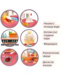 Bucătărie pentru copii Buba - roz, 65 bucăți - 5t