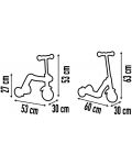 Tricicletă pentru copii 2 în 1 Smoby - Trotinetă și roată echilibrată - 5t