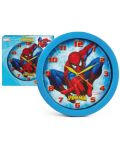 Ceas de perete pentru copii  Nickelodeon - Spider-Man , Ø 28cm - 1t