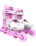 Patine cu rotile pentru copii 2 in 1Yvolution - Neon Combo Skates, marime 30-33, roz - 1t