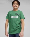 Tricou pentru copii Puma - Essentials+ Two-Tone Logo , verde - 3t