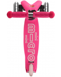 Scooter pentru copii Micro - Mini Deluxe LED, Pink - 3t