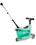 Scooter pentru copii 2 în 1 Micro - Mini2Go Deluxe Plus, mentă - 3t