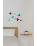 Decor pentru perete Umbra - Mariposa, 9 fluturi, multicolor - 5t