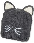 Căciulă tricotată pentru copii Sterntaler - Pisicuta, 51 cm, 18-24 luni, gri - 1t
