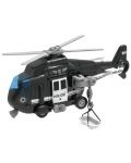 Jucărie pentru copii Raya Toys - Elicopter de poliție, negru - 1t