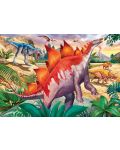 Puzzle pentru copii Ravensburger  din 2 x 24 piese -Fauna sălbatică jurasică - 3t