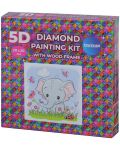 Set de broderie cu diamante  с рамка Centrum Office - Pui de elefant - 1t