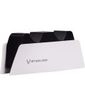 Stație de încărcare de andocare SteelDigi Azure Canoe - за PS5,dublu, alb - 2t