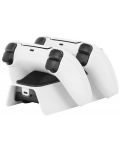 Stație de încărcare de andocare SteelDigi Azure Toboggan - за PS5, dublu, alb - 5t