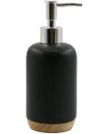 Dozator pentru sapun lichid Inter Ceramic - Сидни, 7.6 x 19 cm, negru - 1t