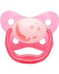 Dr. Brown's Glowing Orthodontic Soother - Pink Moon, 12+luni - 1t