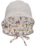 Pălărie de vară reversibilă pentru copii cu protecție UV 50+ Sterntaler - Jungle, 43 cm, 5-6 luni - 5t