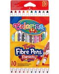 Markere cu doua capete Colorino Kids - 10 culori - 1t