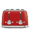 Toaster dublu Smeg - TSF03RDEU, 2000W, 6 trepte, roșu - 2t