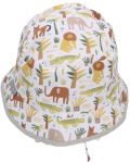 Pălărie de vară reversibilă pentru copii cu protecție UV 50+ Sterntaler - Jungle, 51 cm, 18-24 luni - 4t