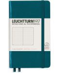 Caiet de buzunar Leuchtturm1917 - A6, pagini punctate, Pacific Green - 1t