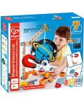 Constructor din lemn Hape Junior Inventor - Laborator de cercetare cu magneti - 1t