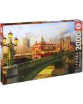 Puzzle Educa de 2000 piese - Podul Westminster, Londra - 1t