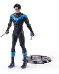 Figurina de actiune The Noble Collection DC Comics: Batman - Nightwing (Bendyfigs), 19 cm	 - 1t