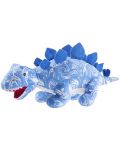 Jucărie de pluș ecologică Heunec - Dinozaur albastru, 43 cm - 1t